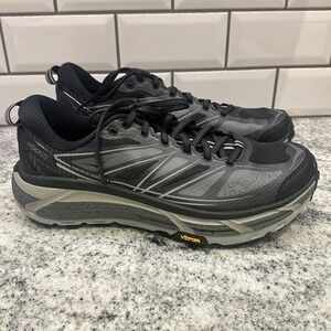 Hoka One One Mafate Speed 2 Men's Trail Running Shoes Black Gray Vibram Size 9